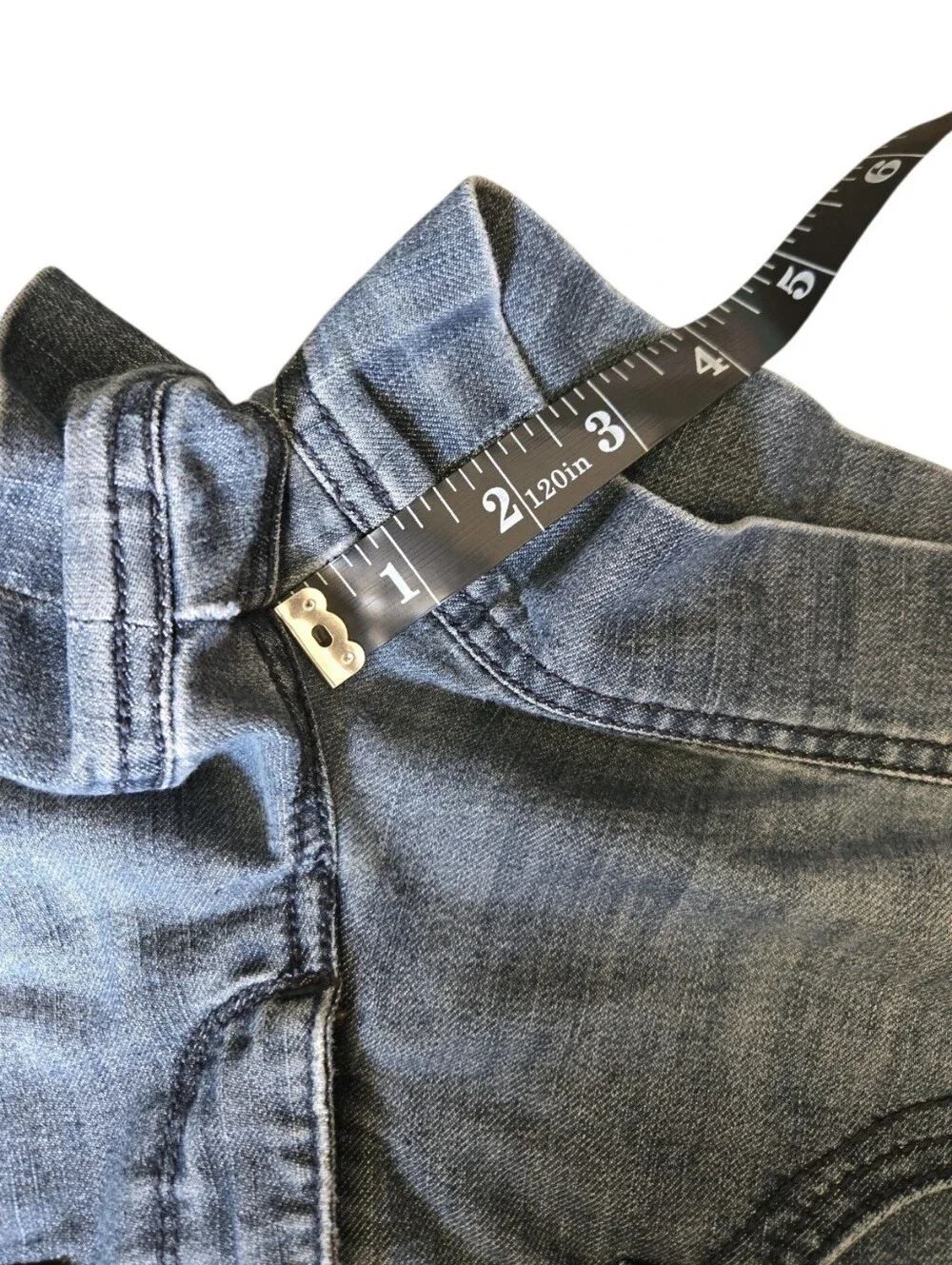 Y2k Freestyle Denim Micro Medium Wash Shorts - 9